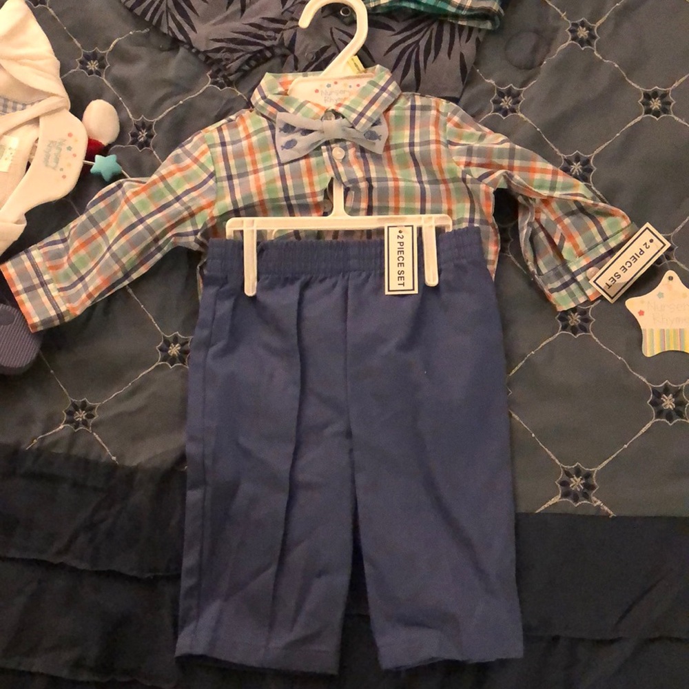 2 piece boy  dress shirt and pants